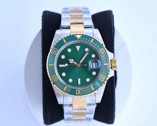 

swim wristwatches mens automatic mechanical ceramics 116610 watches datejust 41mm full steel luminous submarin business casual luxury gold m, Slivery;brown