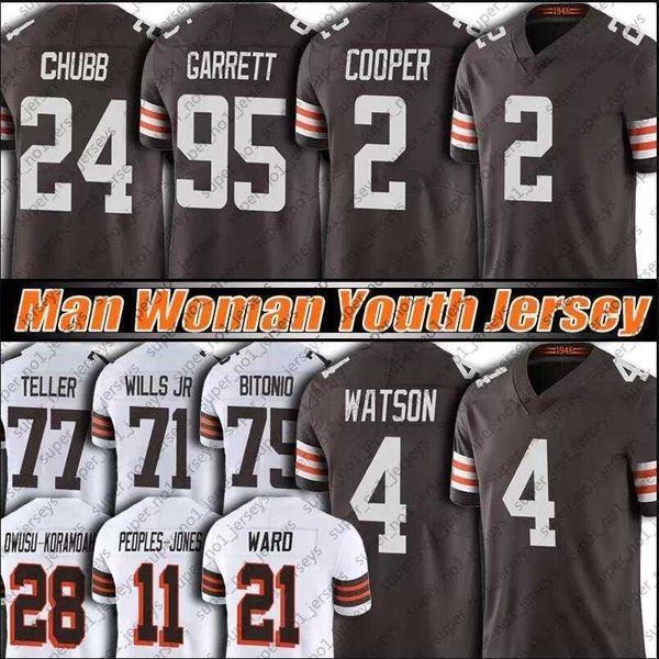 

deshaun watson jersey mens custom cleveland''browns''24 nick chubb amari cooper myles garrett denzel ward myles garrett