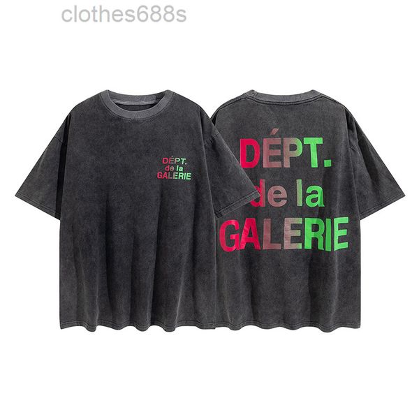 

men's t shirts hip hop galleryysie 2022 designer shirts depts mens hip hop high street fashion brand gd used wash loose round neck prin, White;black