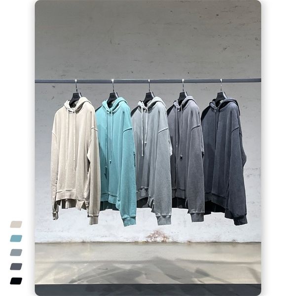 

mens hoodies sweatshirts autumn brand retro hoodie europe the united states fashion quality streetwear long sleeve mens side cardigan hoodie, Black