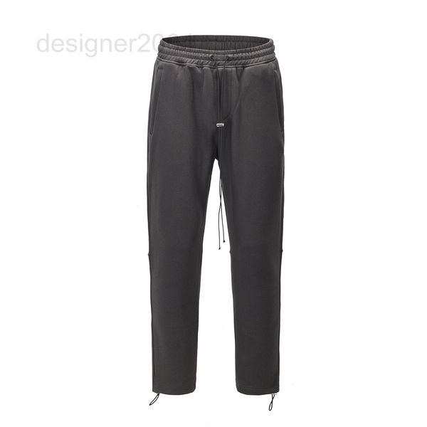 

men's pants designer 2021 plush pant tight trend casual men's pants 210g, Black