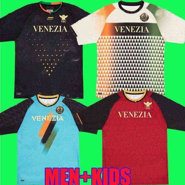 

american college football wear 21 22 venezia fc soccer jersey home away aramu forte fiordilino peretz heymans tessmann crnigoi 2021 2022 mar, Black