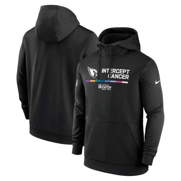 

hoodie arizona''cardinals''men 2022 crucial catch therma performance pullover black