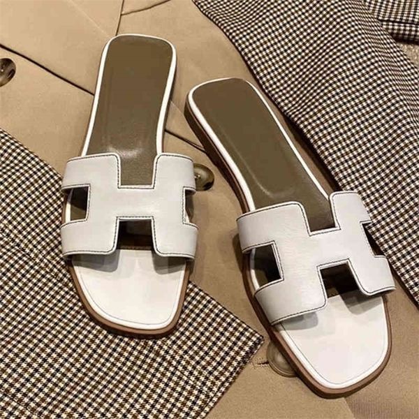 

slippers famous natural leather sandals flat shoes ladies slippers size 34-42 75% off outlet online, Black