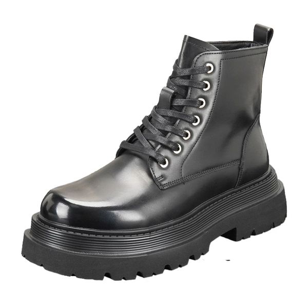 

black men boots chunky heel man platform designer boot fashion mans ankle boot