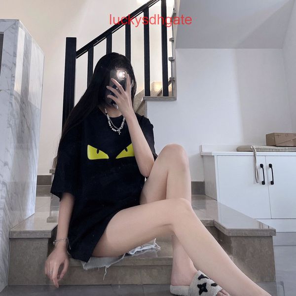 

luxury fends's t shirt online store 22ss summer new style little monster eye p, White