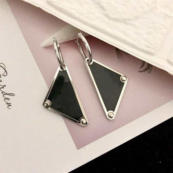 

european american big letters dangle & chandelier simple triangle geometric wild personality earrings and fast delivery282p, Silver