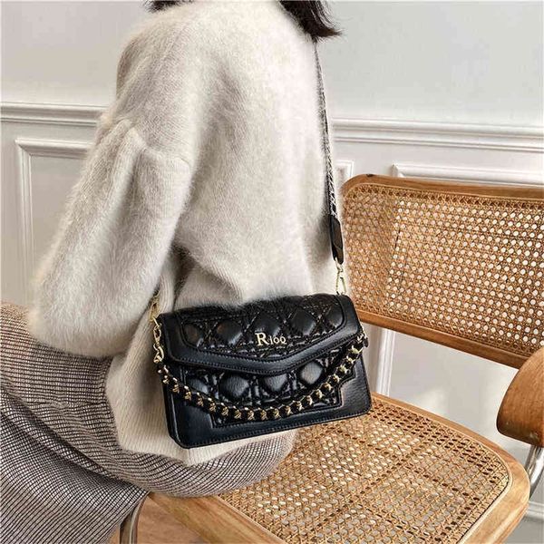 

fashion bag lingge bag women 2022 new korean versatile one shoulder messenger bag