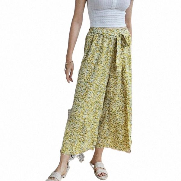 

women's pants & capris women's pants & capris women high waist casual drawstring loose wide leg full length pant floral trousers1, Black;white