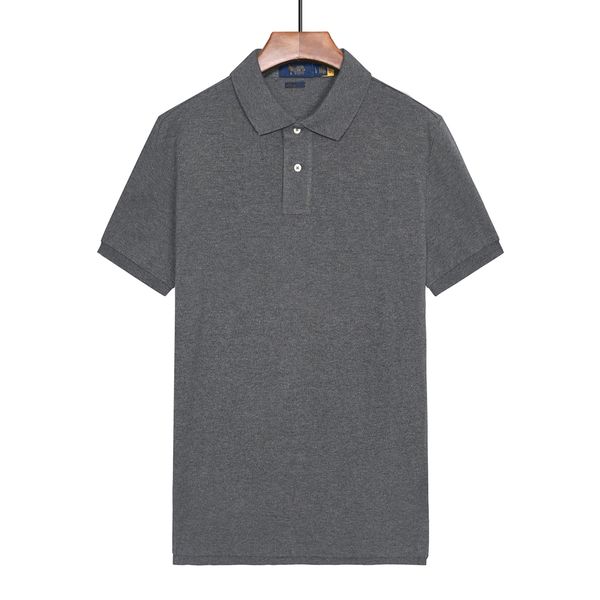 

wholesale 2052 summer new polos shirts european and american men's short sleeves casual colorblock cotton large size embroidered fashio, White;black