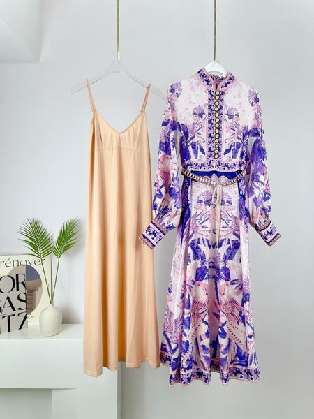 

casual dresses autumn and winter 2022 new stand collar a skirt mid length dress, Black;gray