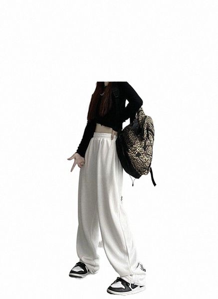 

women's pants & capris women's pants & capris punk y2k loose harem high waist wide leg sports casual street hip hop retro park ove, Black;white