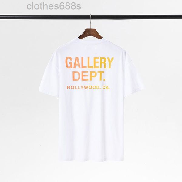 

men's t shirts hip hop galleryysie 2022 designer shirts depts mens fashion men's casual shirts star same letter gary dept gradient, White;black