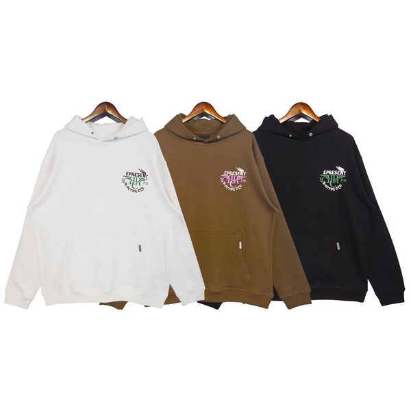 

men's plus size hoodies & sweatshirts round neck embroidered and printed polar style summer wear with street pure cotton qd1r, Black;brown