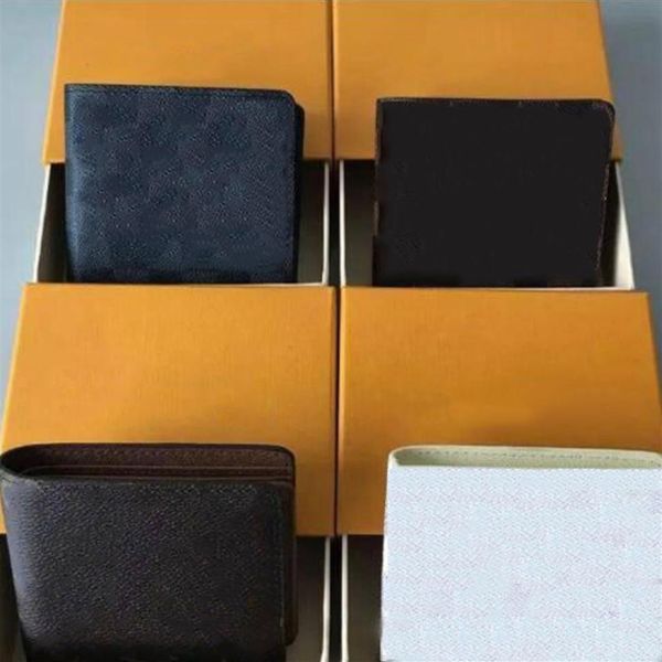 

no box mens luxury designer wallet 2020 new men's leather with wallets for men purse instock286p, Red;black