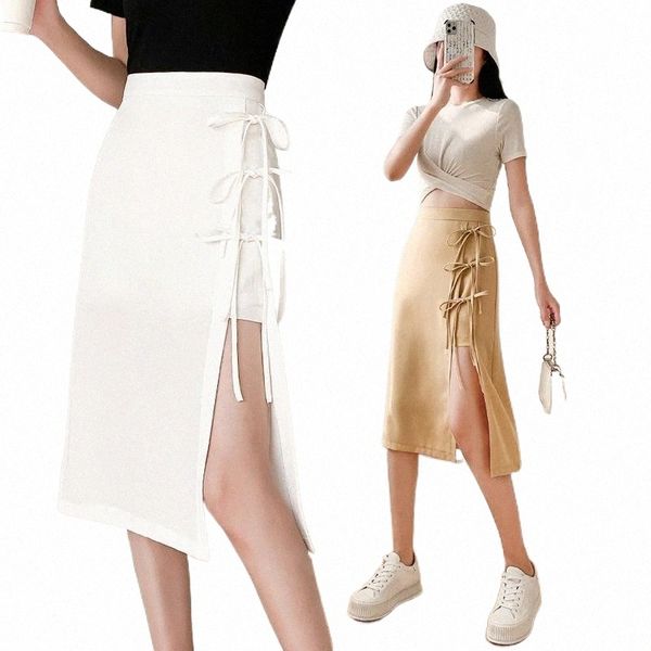 

skirts skirts irregular split midi black korean fashion high-waisted vintage spring autumn summer women's clothing vetement femme 2022