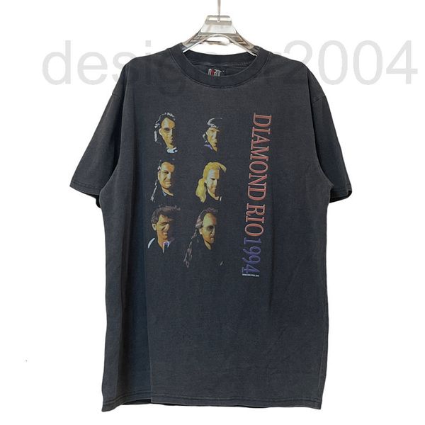 

men's hoodies & sweatshirts designer summer ins 1994 washed vintage band rock short sleeve fog t psua, Black
