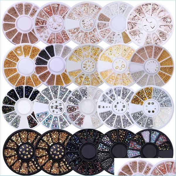 

nail art decorations nail art decorations parts glitter rhinestone crystal gems jewelry bead manicure decoration accessories supplies dh6zi, Silver;gold