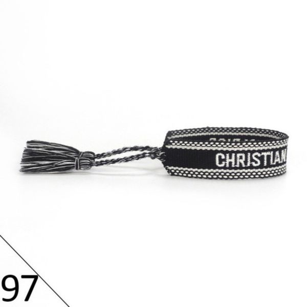 

designers brand adjustable bracelet luxury woven friendship bangle for women men vintage braided bangles embroidery tassel bracelets jewelry, Golden;silver