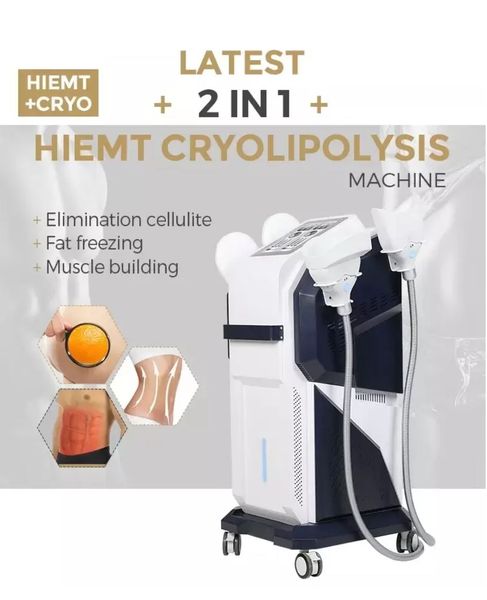 

emslim neo with rf and cryo slimming non surgical 360 cool 2 in 1 cryolipolysis fat e cryotherapy ems muscle sculpt machine hi-emt weight lo