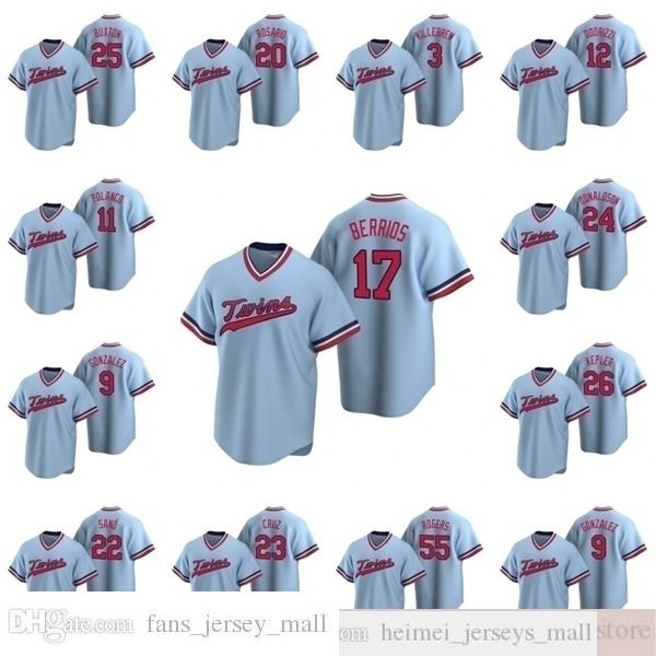 

2021 baseball men josh donaldson jerseys stitched byron buxton miguel sano max kepler women youth kids jersey, Black