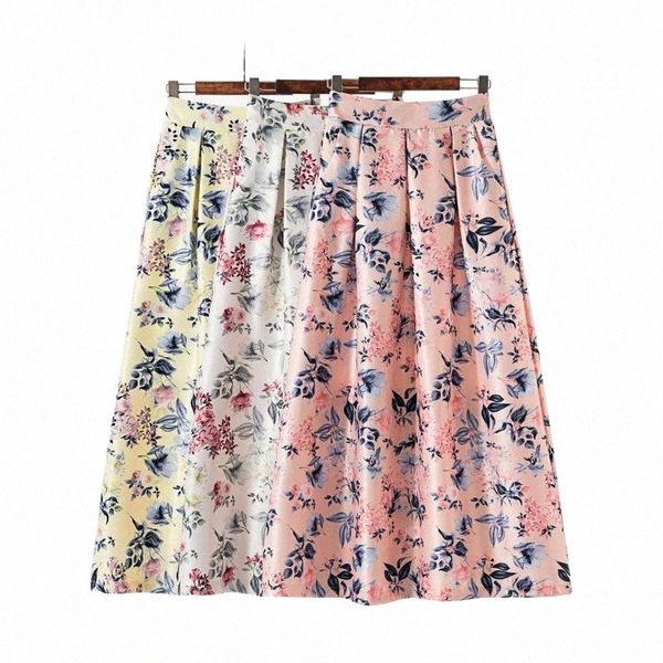 

skirts skirts floral vintage maxi skirt ladies summer 2022 jupe longue femme high waist plus size long for women with pockets s-3xl g4km#, Black