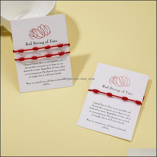 

charm bracelets fashion handmade 7 knots red string bracelet for protection lucky amet and friendship braid rope wristba dhseller2010 dhh0w, Golden;silver