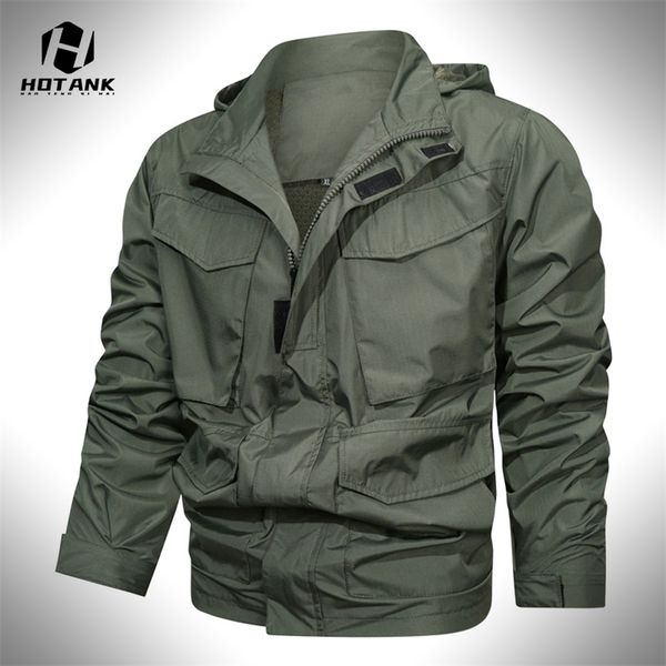 

mens jackets autumn men jackets outdoor windproof hooded windbreaker outwear spring fashion multiple pockets jacket men breathable clothing, Black;brown