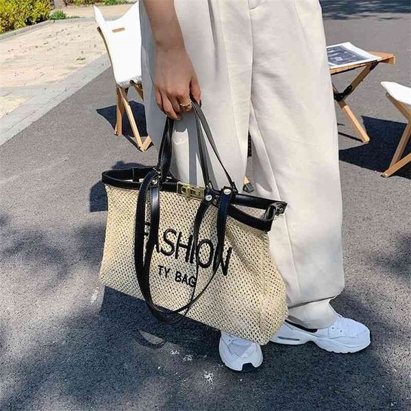 

fashion bag clearance super woven women's summer one shoulder armpit bag large capacity versatile ins portable tote bag