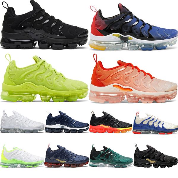 

big size 46 47 tn plus running shoes mens womens trainers triple black white oreo onyx bone mocha vaporfly navy tns air cushion sports