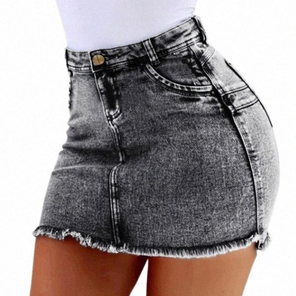 

skirts skirts european sheath plus size mini skirt woman denim a9ty#, Black