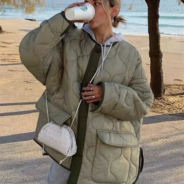 

women's down parkas eleemee women's jacket loose trend overcoat ins fashion demiseason for women winter coat female size sl 220902, Black