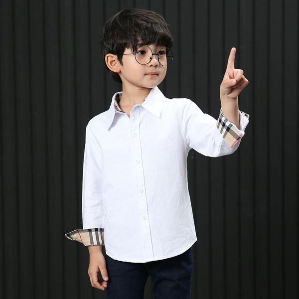 

children clothing striped plaid shirt kids luxury designer clothes boys checked shirt childrens designer shirts boys designer 299d, White;black