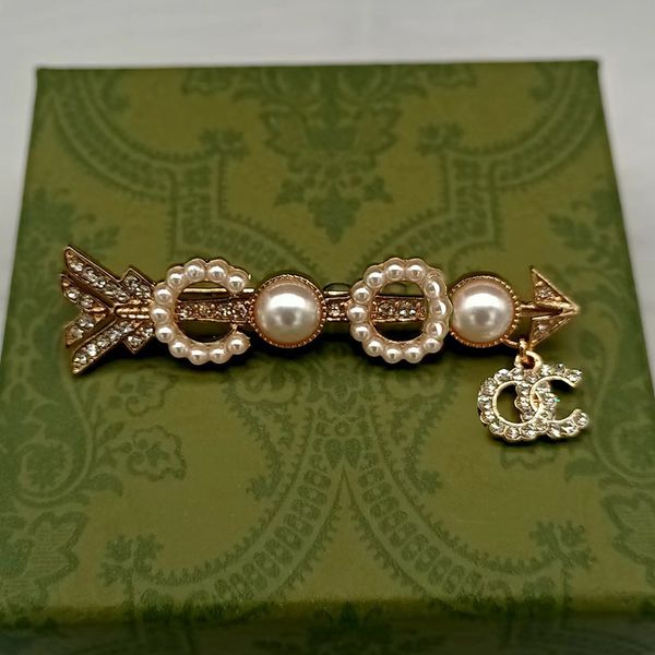

luxury designer brooch brand letters diamond brooches pin 18k gold plated crystal rhinestone pearl pins for famous women dress decoration je, Gray
