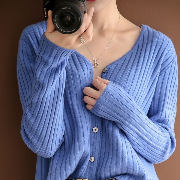 

sweater cardigan women korean fashion clothes 2022 knitted long sleeve manteaux autumn black oversized, White;black