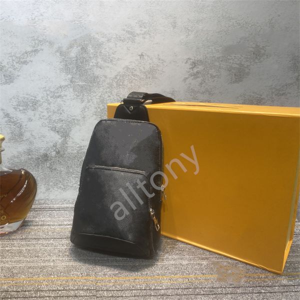 

new men handbag crossbody shoulder bags satchels messenger bags black grid designer purse mobile phone storage mens chest bag man handbags