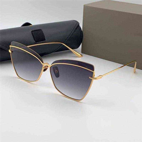 

sunglasses new sunglasses women design metal fashion eyewear s531 cat eye shape half frame popular style uv 400 protective glasses, White;black