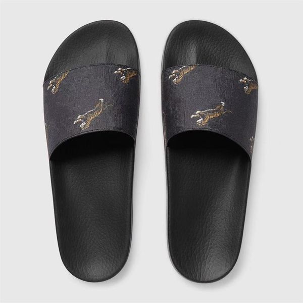 

classic male female rubber slippers summer beach slides many styles large sizes women men fashion sandals wild flat scuffs 215w, Black