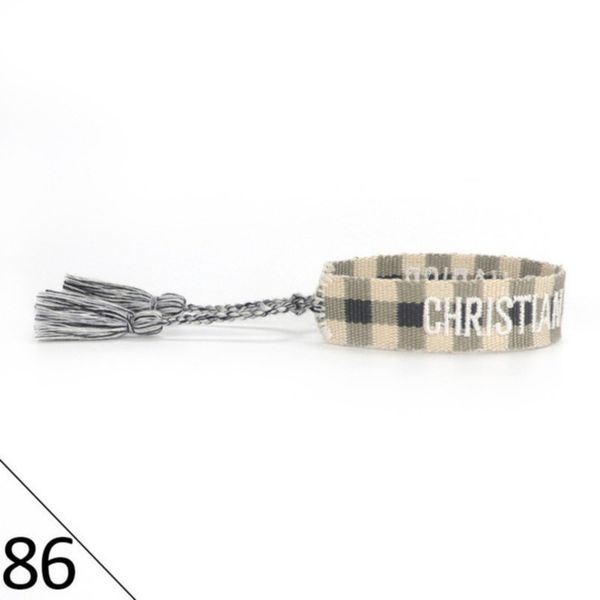

woven designer friendship bracelet luxury brand for women leopard printed rope bracelets embroidery braided with tassel bangle men jewelry c, Golden;silver