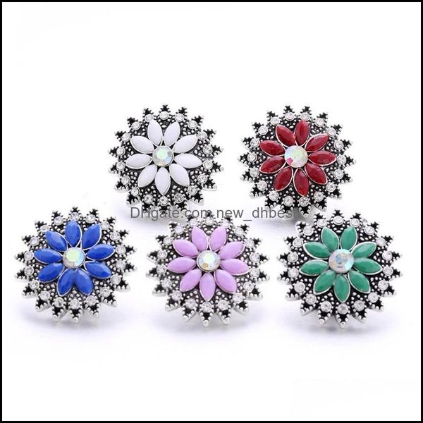 

clasps hooks wholesale rhinestone 18mm snap button clasp metal oval acrylic beads charms for snaps jewelry findings su dhseller2010 dhdxg