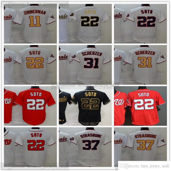 

stitched baseball 22 juan soto jerseys blue 31 max scherzer jersey black white orange red blank no number name for man