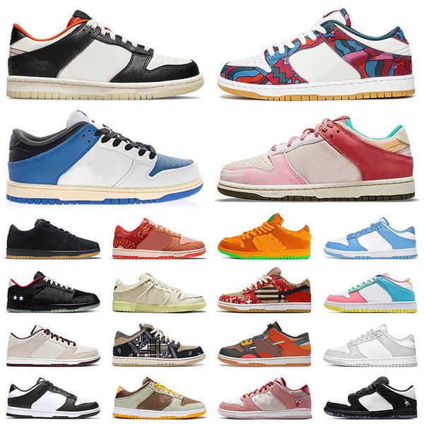 

shoes classic sb lighted halloween sports shoe mens womens 2022 running shoes low leather suede flats design sneaker abstract art strawberry, Black