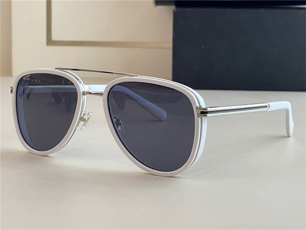 

summer sunglasses for men and women 5056 style anti-ultraviolet retro plate full frame glasses random box, White;black