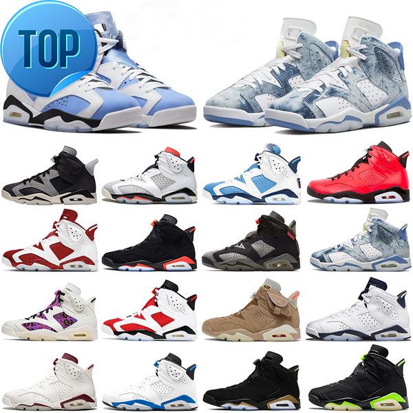

boots university blue jumpman 6 6s men basketball shoes electric green british khaki carmine dmp washed denim infrared metallic silver georg, Black