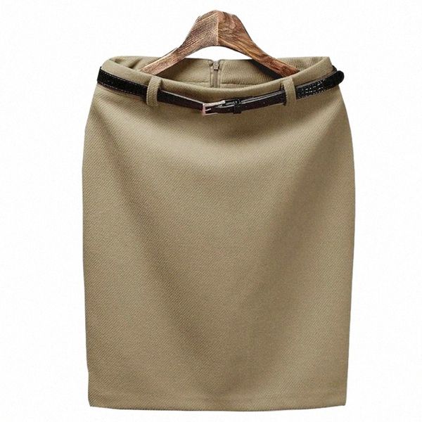 

skirts hip skirt pencil womens skirts with belt short high waist woman elegant business work wear office lady mini x9ct#, Black