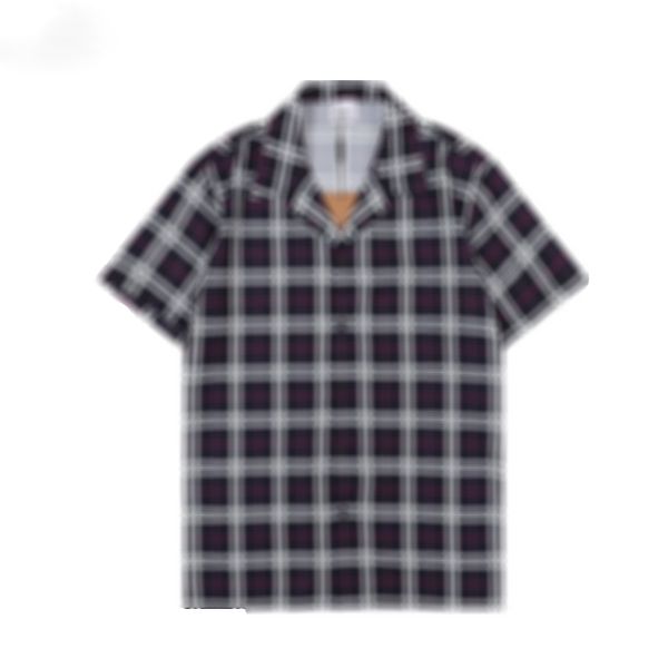 

2022 ss mens stylist shirt italy designers women mans clothes short sleeve fashion mens casual couples summer tees shirts yellow plaid black, Gray;blue