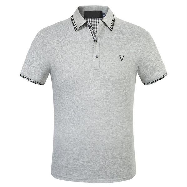 

2021 tee men's polos brand design shirt summer street wear europe fashion men cotton tshirt casual short sleeve #662270h, White;black