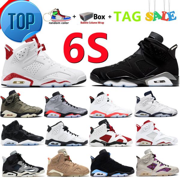 

boots new vi 6 6s men basketball shoes mint foam cactus university blue electric green bordeaux hare unc infrared white washed denim red ore, Black