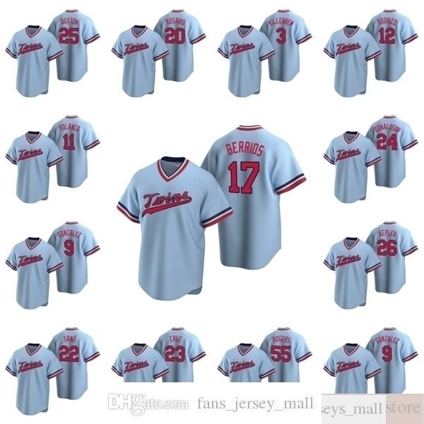 

2021 baseball men josh donaldson jerseys stitched byron buxton miguel sano max kepler women youth kids jersey, Black