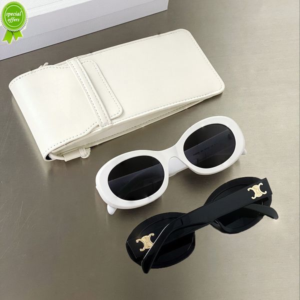 

mens sunglasses designer brands fashion new triumphal arch oval white eye female, White;black